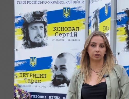 У Тернополі дружина загиблого Героя просить місцевий бізнес зробити на своїх фірмах хвилину мовчання (відео)